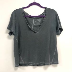 Free People V-Neck Boxy Tee